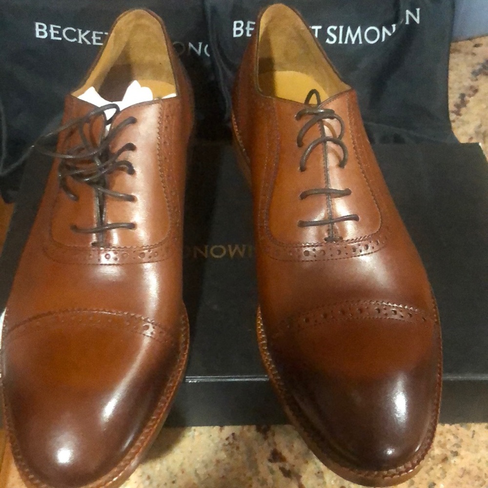 Beckett Simonon Brown Oxfords